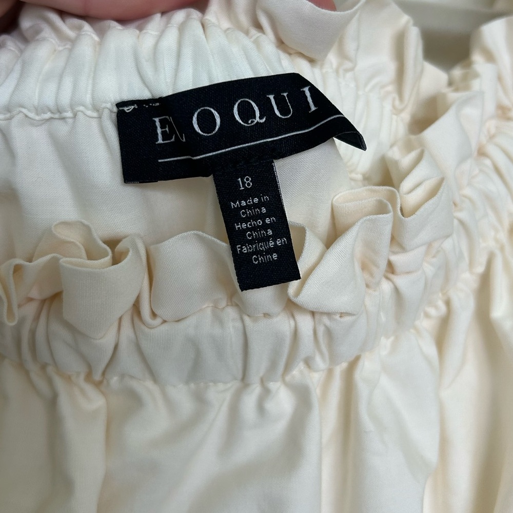 Eloquii Off The Shoulder Ruffle Midi Dress - Picture 4 of 6